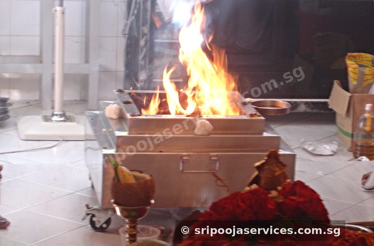 Sacred fire homam