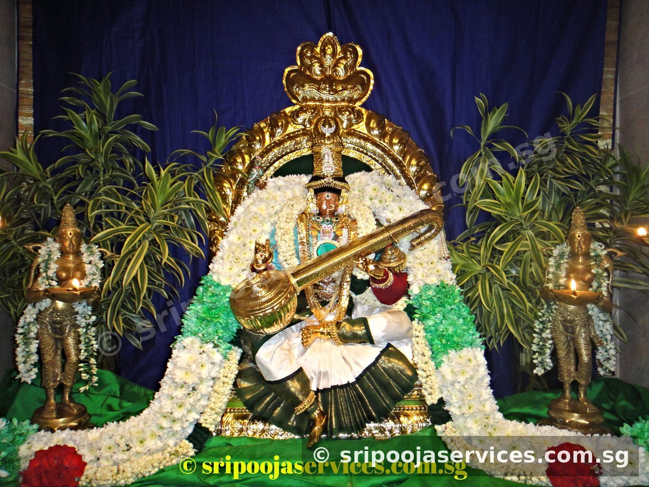 Saraswathi with veena