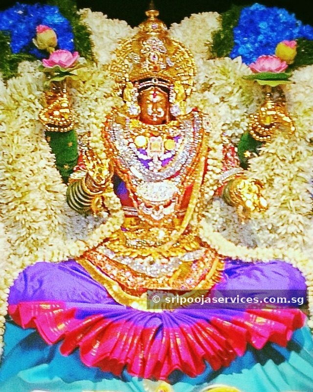 Goddess in festive alankaram